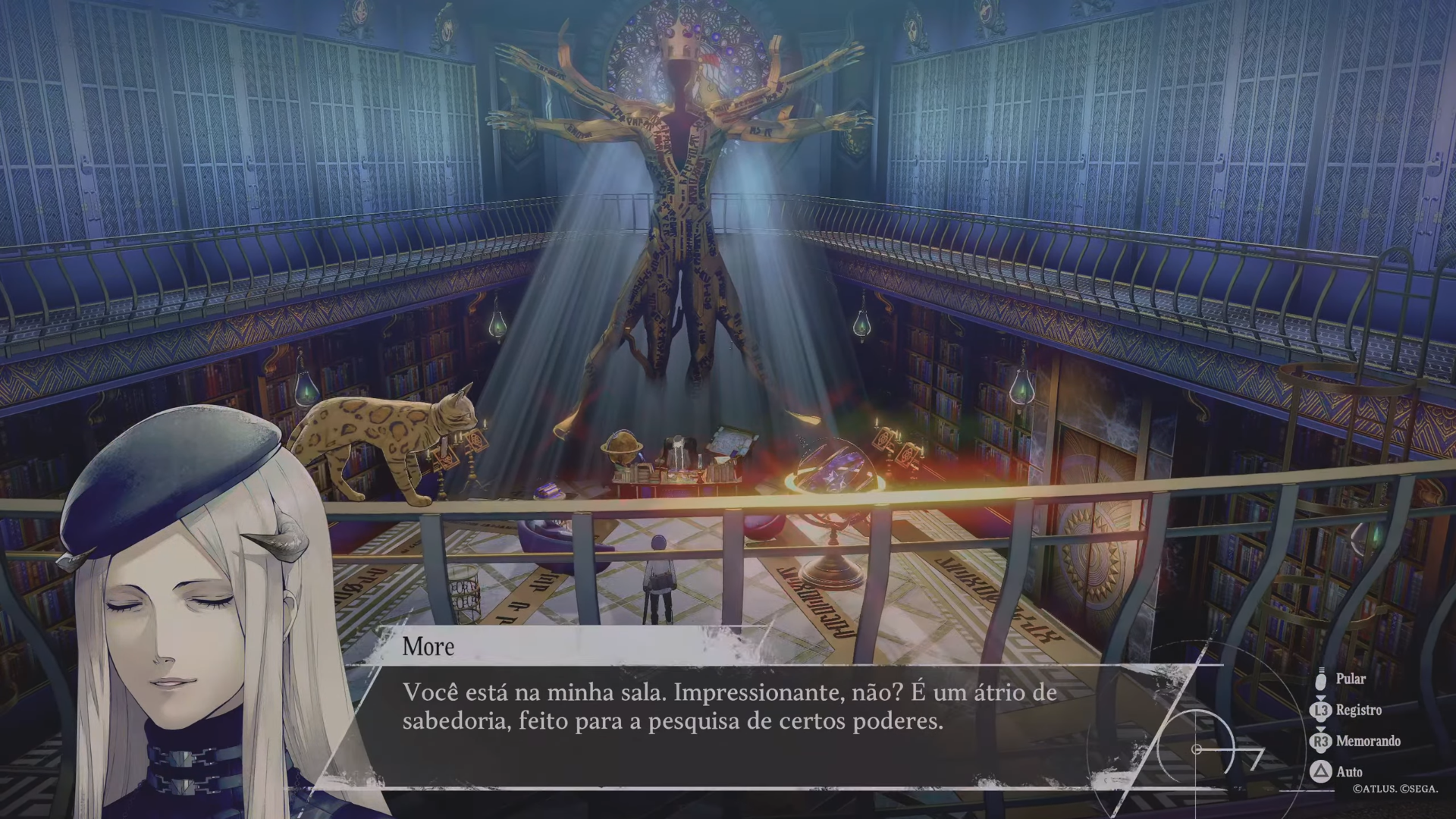 Captura de uma fala de More do video-game Metaphor Refantazio